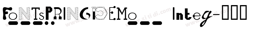 FONTSPRINGDEMO Integ字体转换